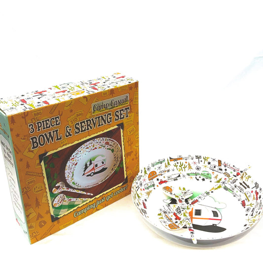 3 Piece - Bowl and Serving Set