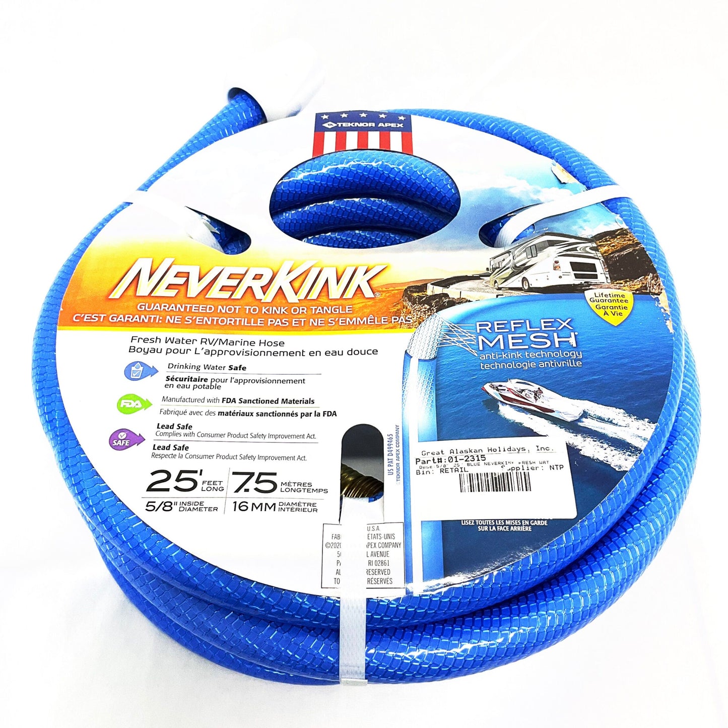 NeverKink - 25’ Fresh Water Hose