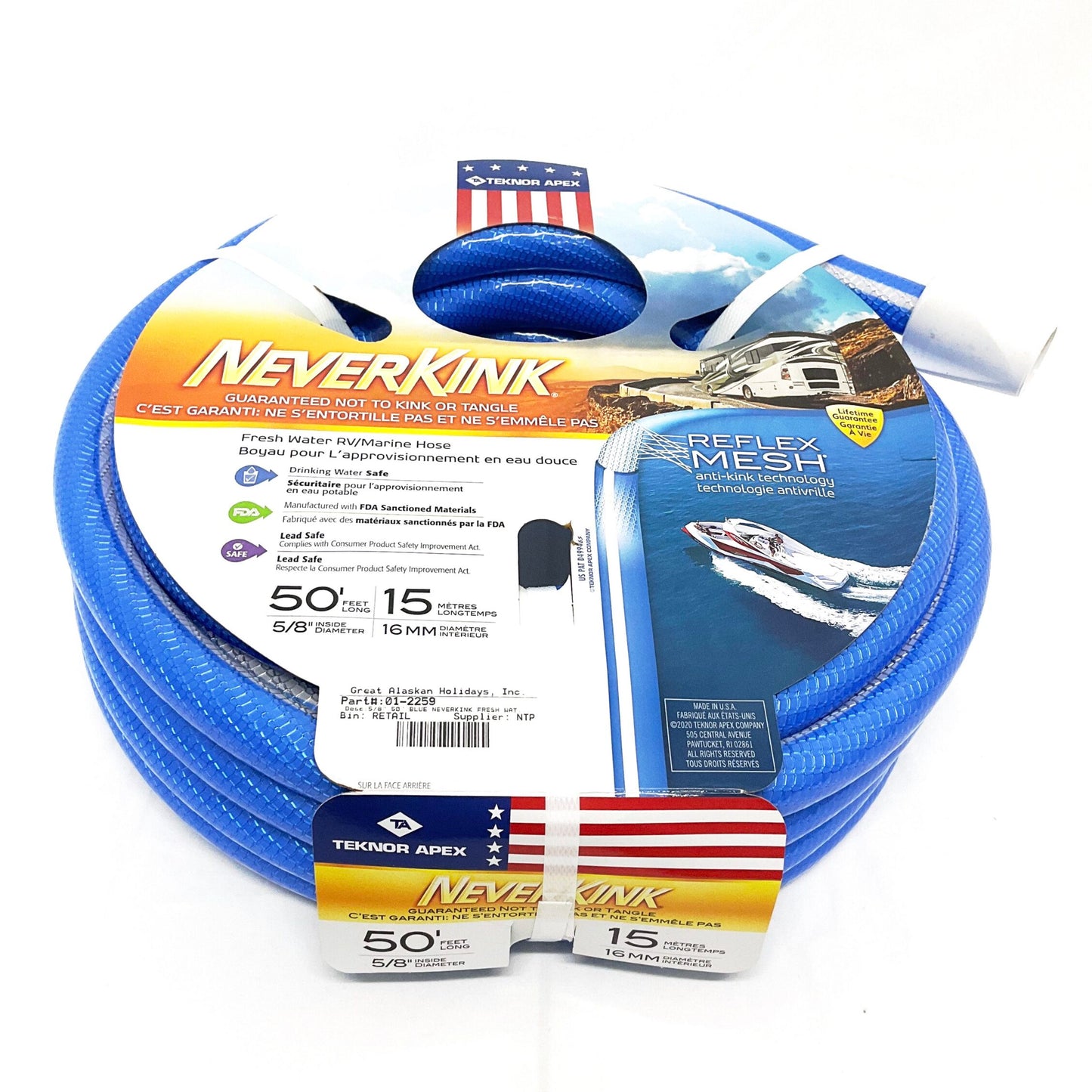 NeverKink - 50’ Fresh Water Hose