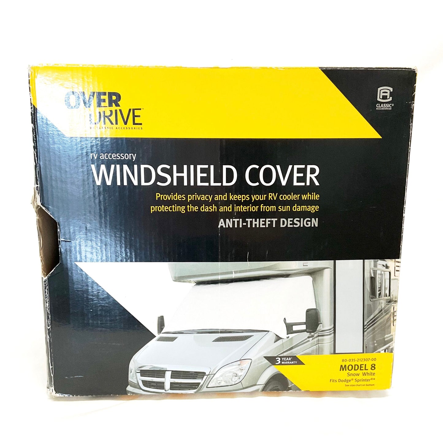 Windshield Cover - Sprinter 8 - Snow White
